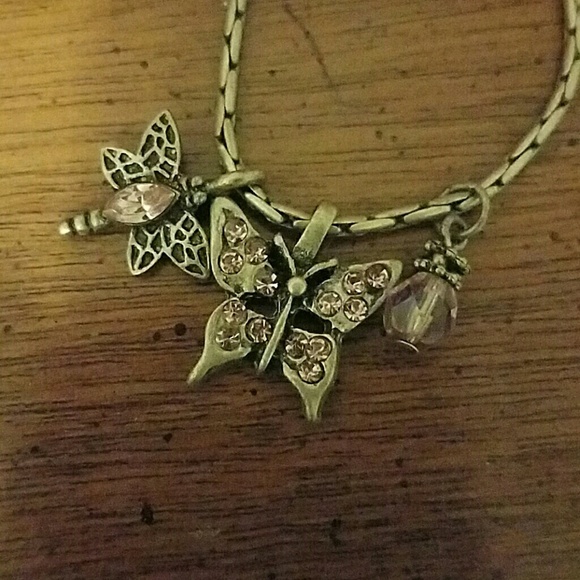 Butterfly/Dragonfly Necklace 16 Inch - Picture 2 of 3